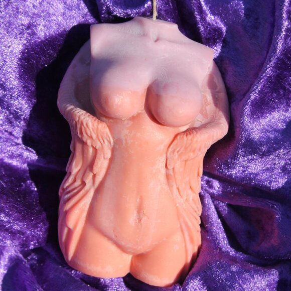 Angel Wing Torso Candle - Picture 5 of 6